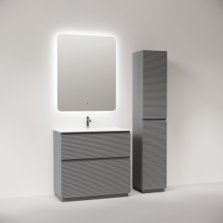 Тумба напольная под раковину Sancos Folk Floor FL90FES 90 см Ergraut soft